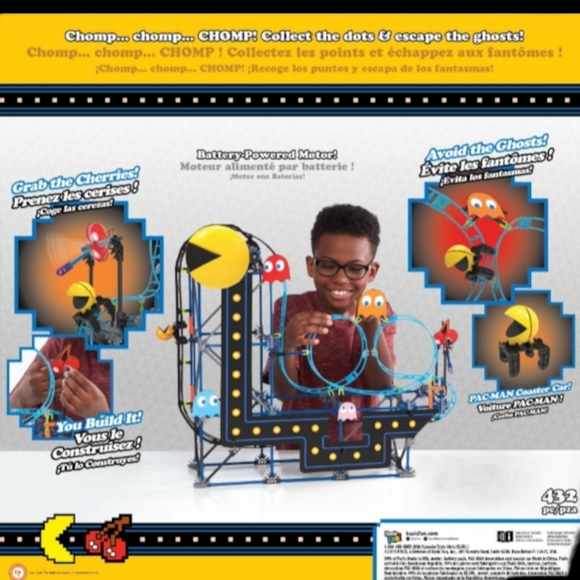 K'NEX Motorized Pacman Roller Coaster Amusement Ride - Picture 3 of 5